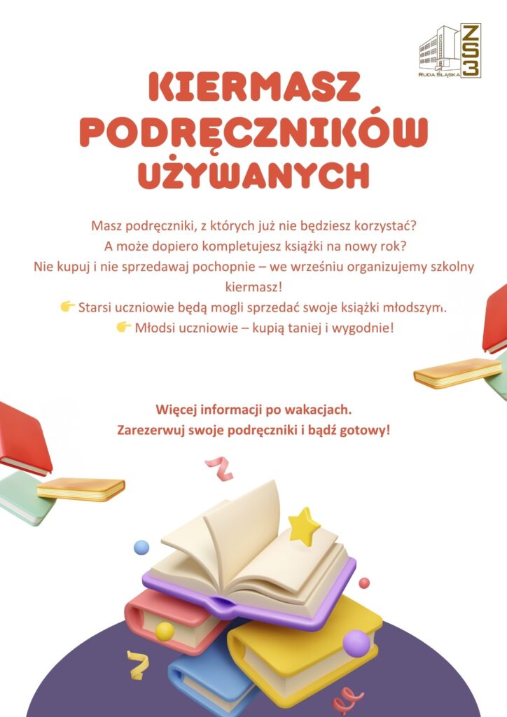 Plakat informacyjny- kiermasz podręczników